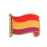 Pin de Solapa Pines de Broche escarapela de Bandera España Esmalte Con Borde (República Española)