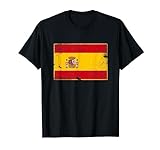 Bandera Vintage De España Español Español Madrid Camiseta