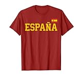 Camiseta España Mujer Hombre Niños Bandera Española Rojo España Camiseta
