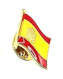 Insignia de pin de país esmaltado de metal con bandera española de España