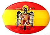 Durabol Pegatina de Resina Bandera España con Escudo Aguila España 65x45mm 1 Uds