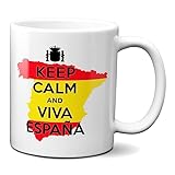 Planetacase Taza Keep Calm and Viva España Ceramica 330 mL