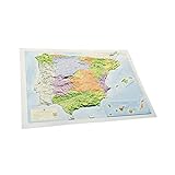 Mapa en relieve España político. Escala 1:3.500.000, 41x31 cm