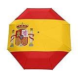 CHIFIGNO Paraguas de viaje plegable con la bandera de España