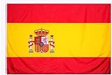 Bandera españa grande para Exterior 225 x150cm ，Bandera de España balcón Reforzada y con 2...