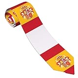 FWJZDSP Corbata de moda con bandera de España para niños, corbata de seda, conjunto de corbata...