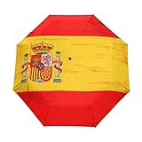 GAIREG Paraguas plegable con patrón de bandera española para abrir y cerrar automáticamente,...