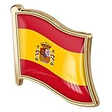Ayrsjcl, 1pc España Bandera Pin Badge Metal Esmalte Pin Pin Broche Bandera Española Novedad Regalo...
