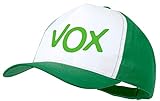 MERCHANDMANIA Gorra Verde Logo Partido VOX Color Cap