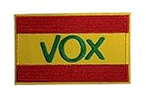 Gemelolandia | Parche Bandera de España VOX 8x5 cm | Muy Adherentes | Patch Stickers Para Decorar...