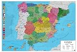 Poster Mapa España Fisico Politico