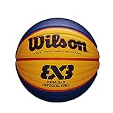 Wilson WTB0533XB Pelota de Baloncesto Fiba 3x3 Caucho Interior y Exterior, Adultos Unisex,...