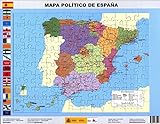 Puzle magnético Mapa político de España. 97 piezas. 37 x 27. IGN/CNIG